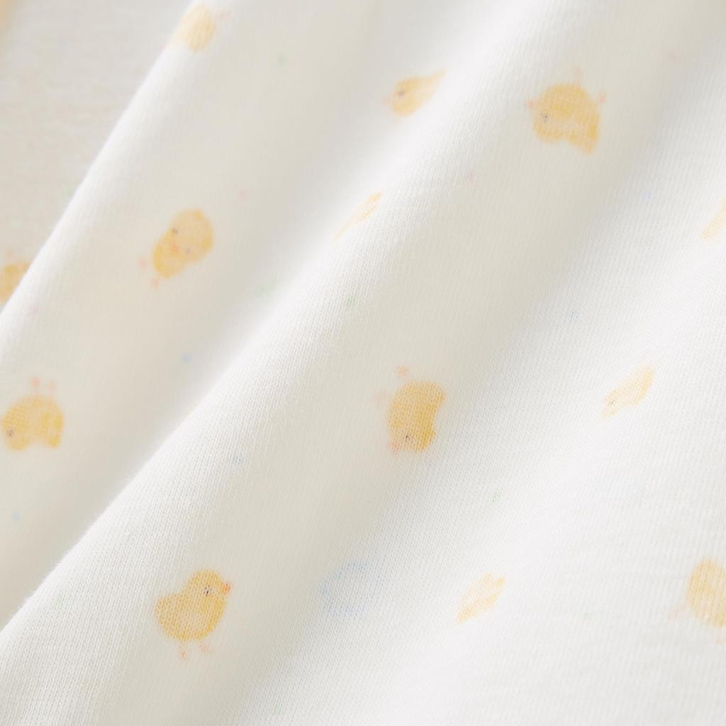 Baby Chick Made in for Boys and Baby White [Mikihouse] Bodysuit, Pattern, 100% Cotton, Japan, Girls, Clothes, Newborn, 40-2321-389, 50cm,