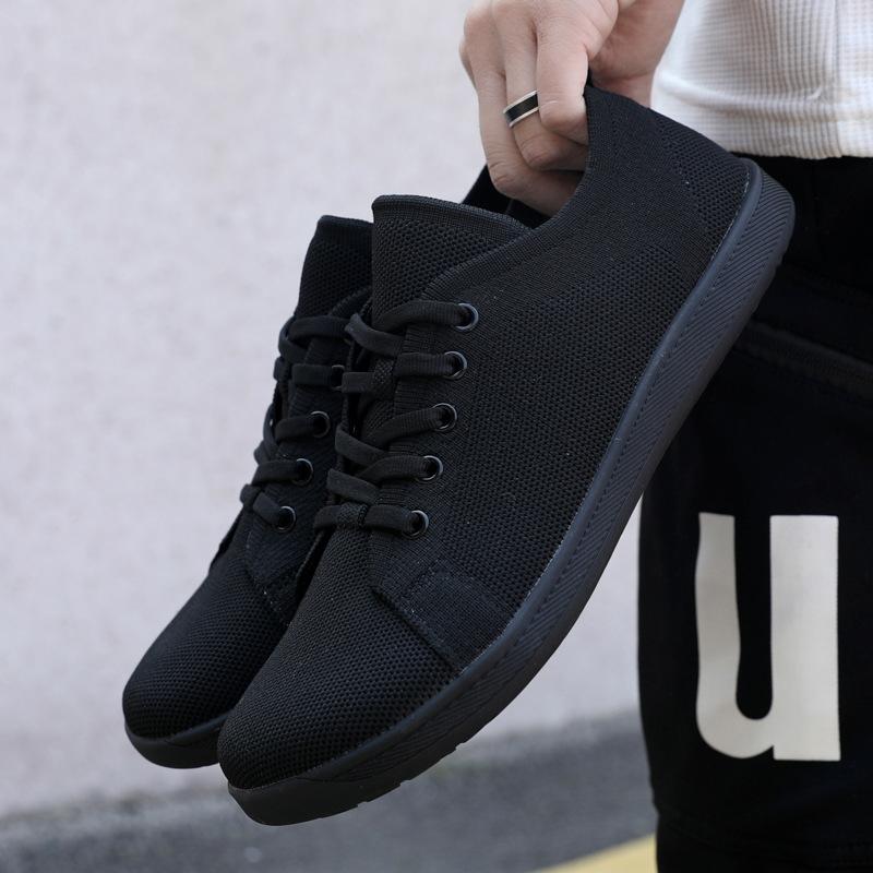 Обувь с широким носком, Дышащая спортивная обувь из летучего трикотажа, Обувь для пар, Повседневная обувь для походов, Свободная мужская и женская обувь