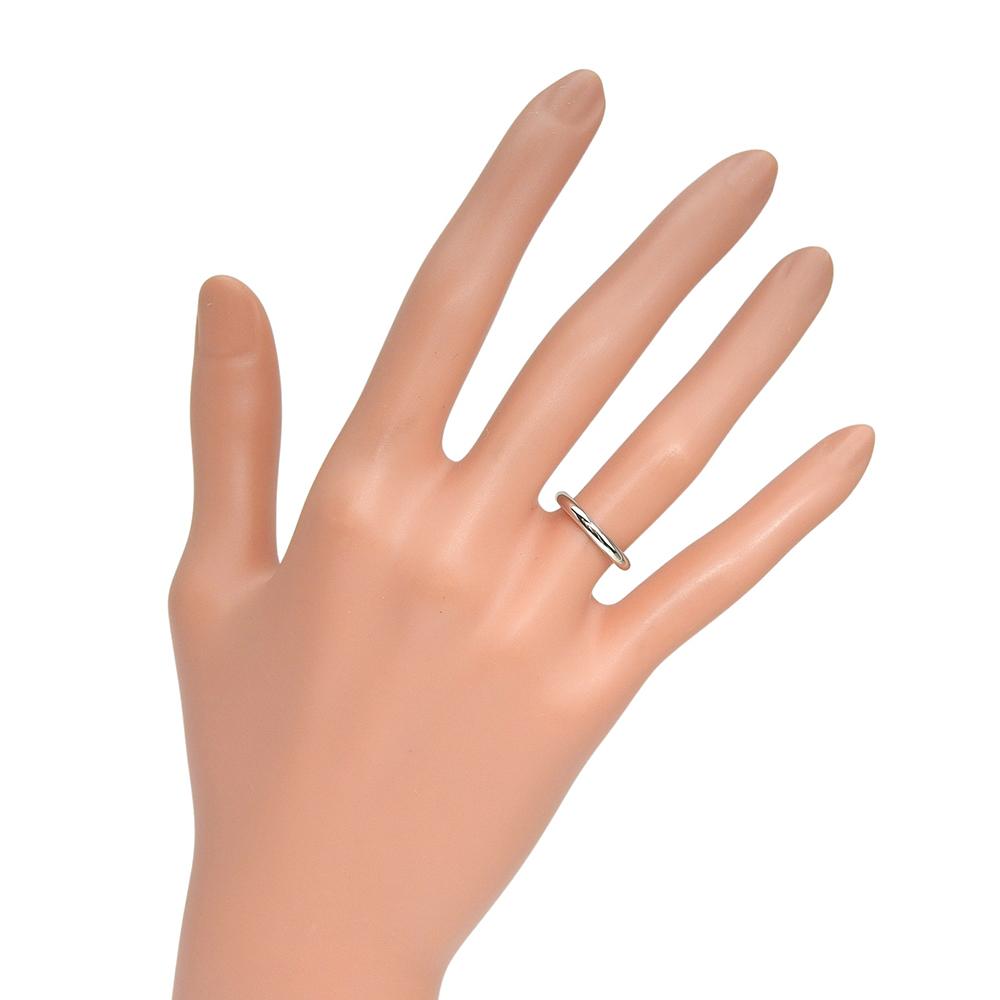 CARTIER Wedding ring Ring Pt950Platinum #4.5(US Size) 2.8g Women Used
