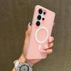 Матовый гелевый чехол для телефона с магнитом, конфетного цвета, для Samsung Galaxy S24 S23 S25 Edge Ultra Plus S25FE S24FE A17 A07, с покрытием Magsafe