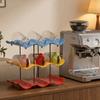 Large Capacity Wavy Multi-layer Finishing Rack Anti-Fall Water Cup Holder Cup Storage Rack  Office