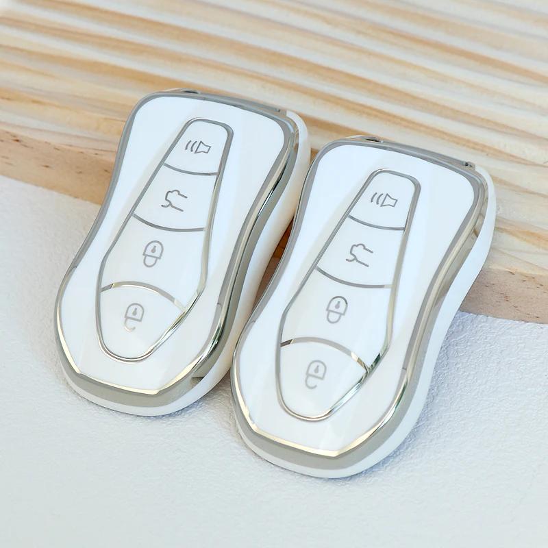NEW TPU Car Remote Key Case Cover For Geely Azkarra FY11 Atlas Pro New Emgrand GS X6 SUV EC7 Protected Shell Fob Accessories