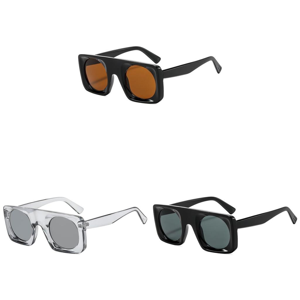 Retro Geometric Square Sunglasses For Men And Women With Uv400 Protection Stylish Outdoor Eyewear