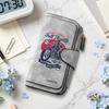 Vintage Motorcycle Print Long Wallet Multi Slot Portable Fashion PU Purse Casual Accessory For Daily Use