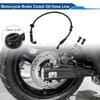 Motoforti 50/60/70/80/90/100/110/120/130см Комплект шлангов тормозной системы и сцепления для мотоциклов, питбайков, квадроциклов Черный