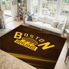 Дизайн Boston Bruins Кристальный Велюровый Ковер Уютный Не?Нескользящий ковер с принтом для спальни, гостиной, прихожей