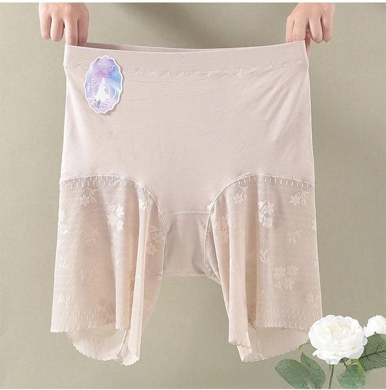 Plus Size Safety Shorts Summer High Waist Elastic Underskirts Short Panties Female Sexy Lace Anti Chafing Boxers Pants 140KG