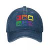 Classic Funny Cats Pride Cat Lover Lgbt Cat Lover Baseball Caps Unisex Style Distressed Denim Headwear Outdoor Golf Hats Cap