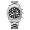 AOCASDIY Self-Owned Brand Fashion Domineer Dial Hollow-Out Design Full Function Men's Steel Belt Quartz Waterproof Watch