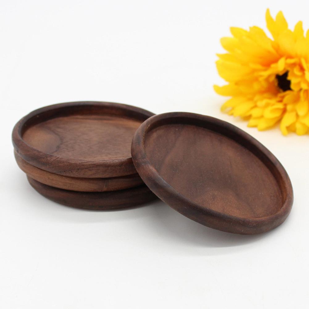 Wooden Heat Insulation Placemat Tea Coasters Cup Holder Mat Pads for Coffee Drinks