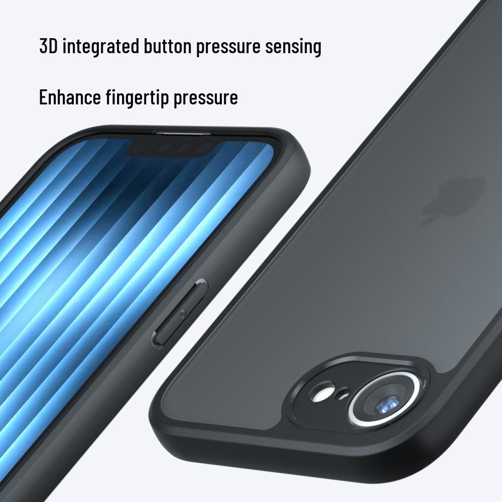 Матовый чехол-подушка с ощущением кожи для iPhone 17/SE4/Apple 16e