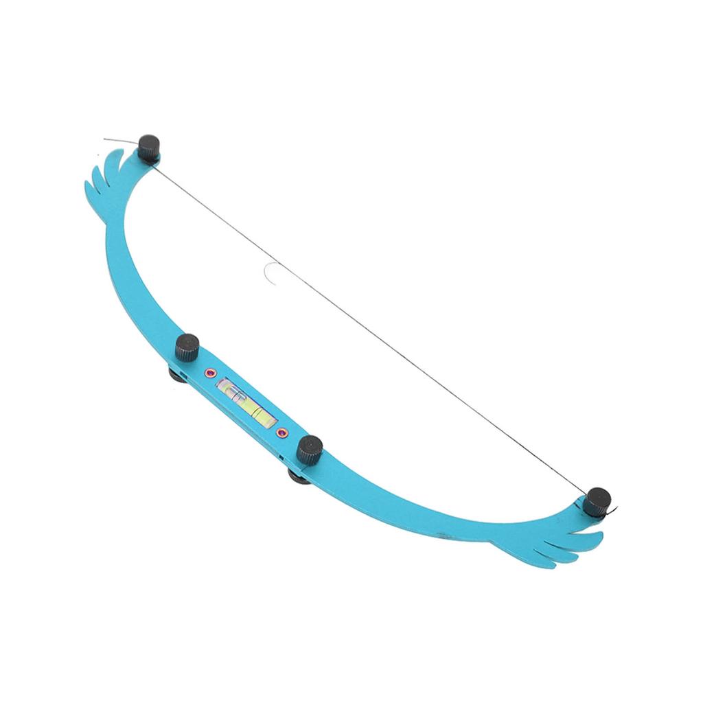 Маркер для бровей Линейка Складная Арка Микроблейдинг Разметка бровей для Салона Измерение Синий