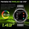 Cubot Смарт-часы GT5, 1,43-дюймовый AMOLED-дисплей, GPS, автономные карты, Bluetooth-звонки, 5 АТМ, автономная музыка, умные часы для мужчин и женщин