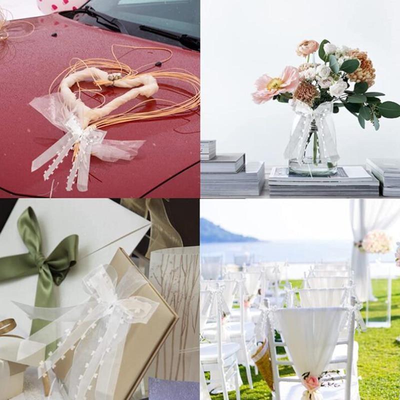30 шт./лот свадебные банты ленты банты DIY автомобили стулья украшения вечерние праздник свадебные украшения