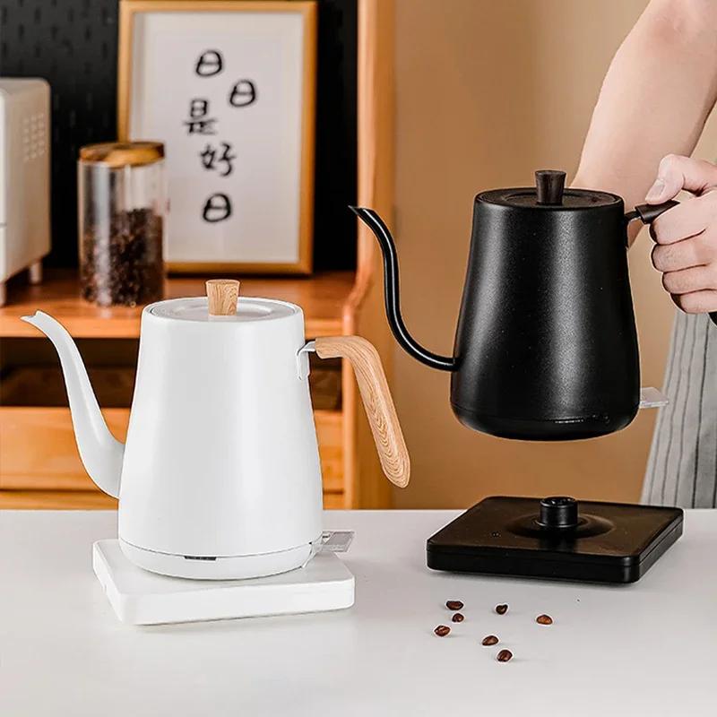 0.8L Gooseneck Electric Kettle 1000W Coffee Pot Electric Water Heater Teapot Portable Slender Mouth Pot 110V