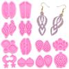 Casting Mould Jewelry Crafts DIY Earrings Mold Epoxy Resin Mold Keychain Pendant Silicone Mold