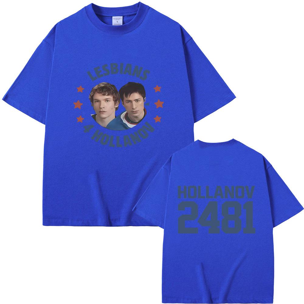 Heated Rivalry Shane Hollander Ilya Rozanov Hollanov 2481 Tshirt Men Women Oversized Streetwear Unisex Vintage T Shirts Tops