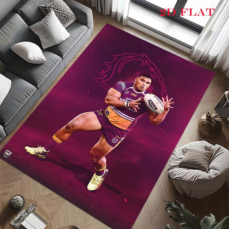 Broncos Fight Carpet Rug for Living Room Bedroom Home Sofa Decoration,Kids play Nonslip Floor Mat