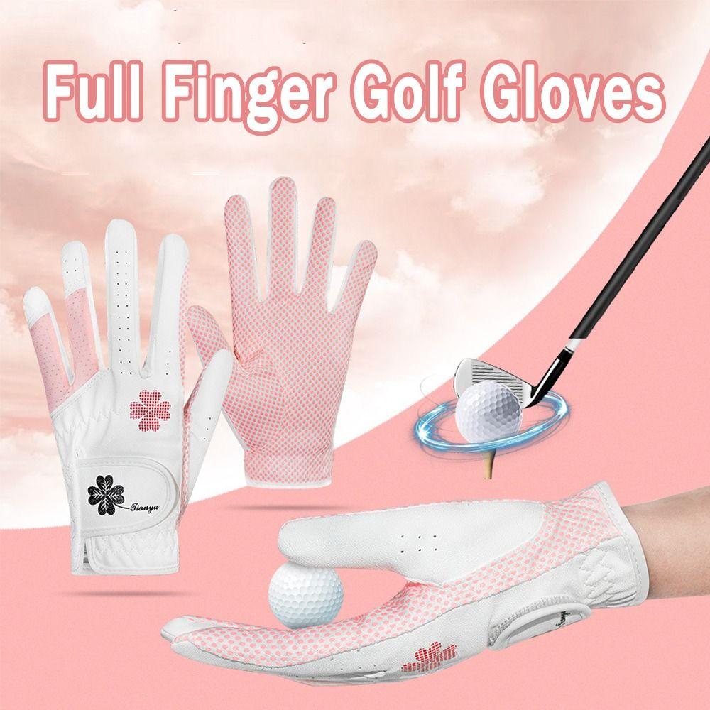 Breathable Full Finger Golf Gloves Wear Resistant Golf Mittens Sport Gloves  Palm Protection