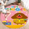 Hey Duggee Round Area Rug,Carpet Rug for Living Room Bedroom Sofa Playroom Decor,Non-slip Floor Mat