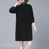 Повседневное платье больших размеров, морозостойкое выше колена, простое осенне-зимнее плотное повседневное платье, уличная одежда