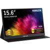 Yamazen Мобильный японский IPS-совместимый с магнитным защитным чехлом QMMP-156 Монитор, 15,6-дюймовый дисплей, 1080P, Дизайн, Type-C/HDMI-mini,
