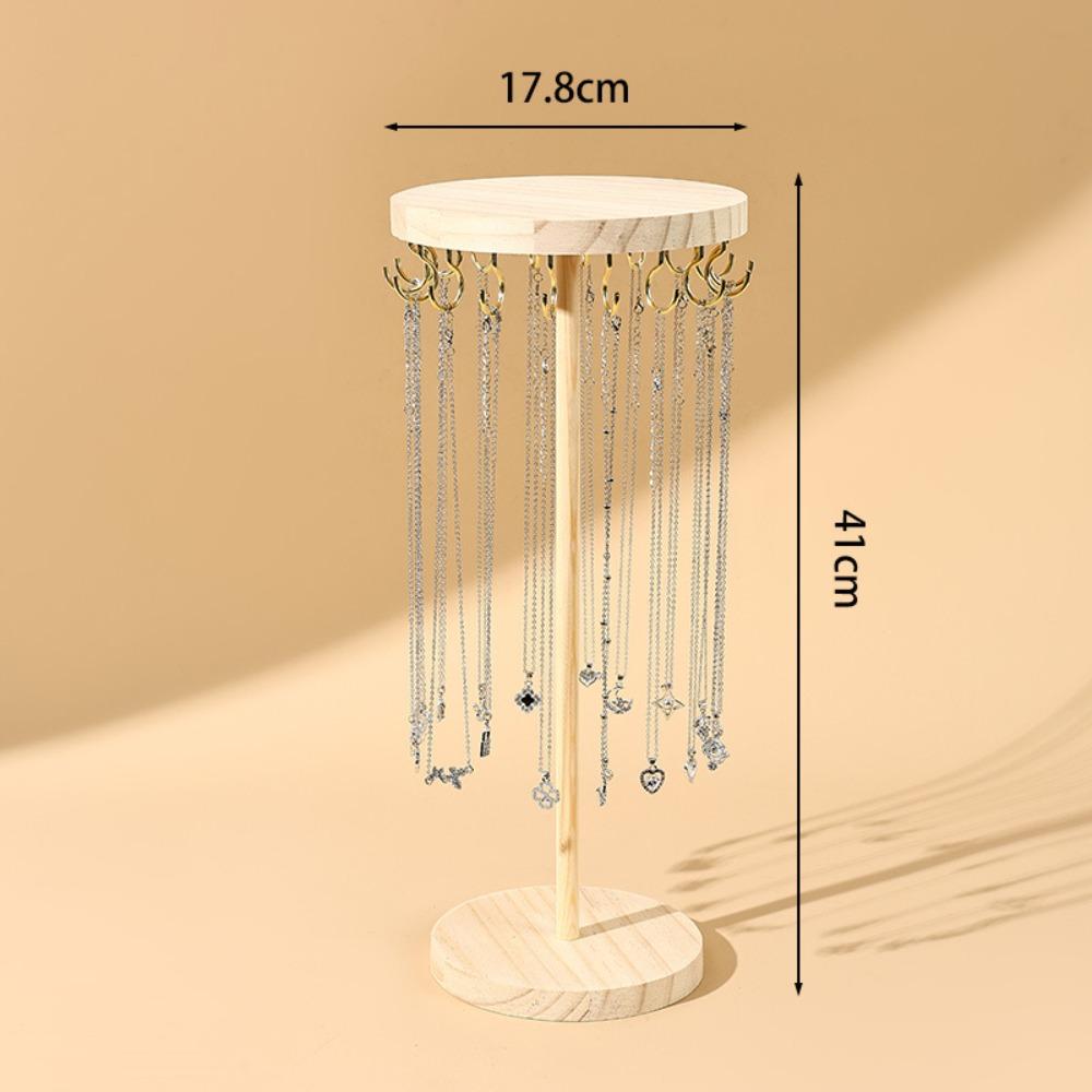 Деревянная подставка для украшений, разборная стойка для хранения браслетов, простой органайзер для ожерелий, украшения