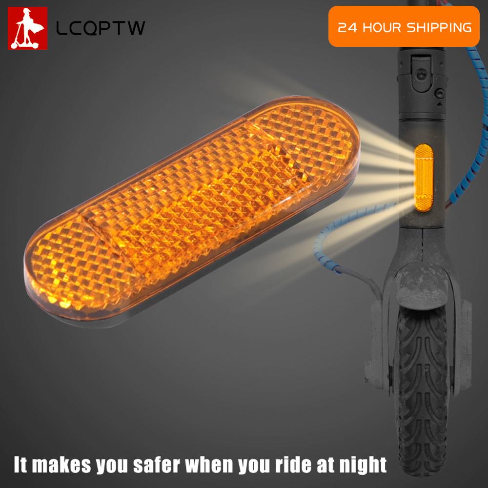 1pcs Safety Front ABS Reflective Tube Night Warning Reflector for Xiaomi 1S Pro Pro2 M365 Electric Scooter Accessories