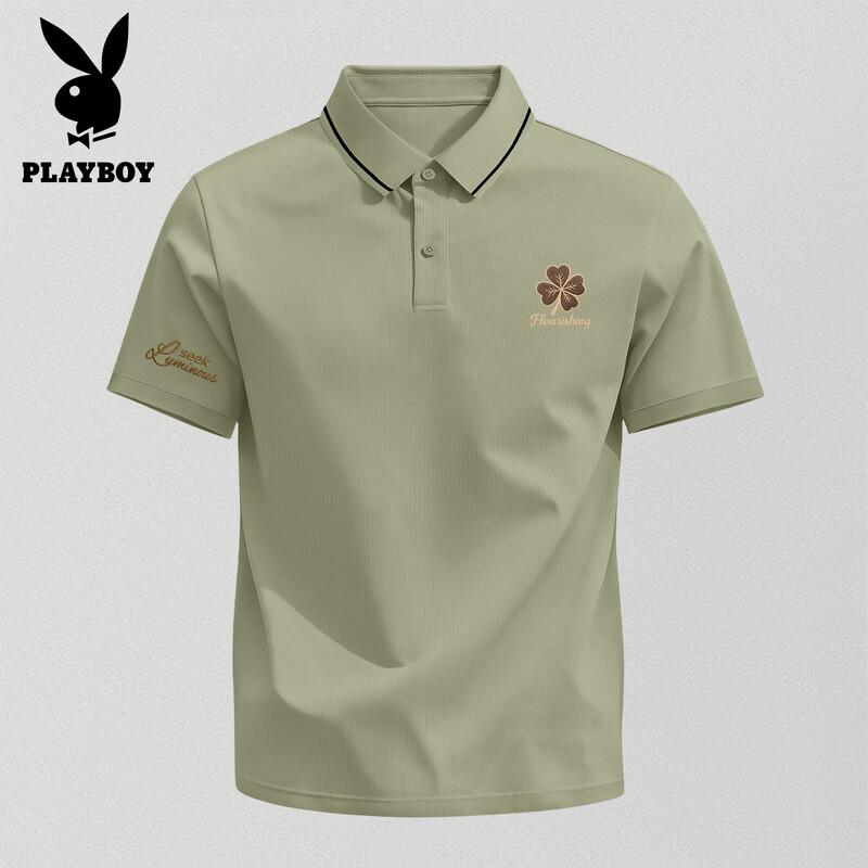 PLAYBOY Мужская рубашка поло с коротким рукавом
