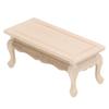 1:12 Dollhouse Tea Table Plain Wooden Miniature Coffee Table Furniture Accessories DIY Pretend Play