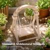 Freestanding Wooden Miniature Swing with A-Shaped Collectible Model