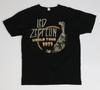 Led Zeppelin Мировой тур 1971 Мужская черная футболка Размер (M) Средняя