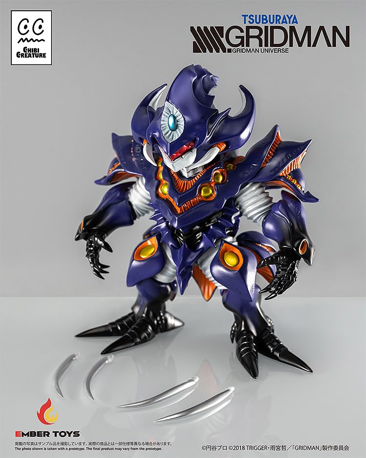 Ember Toys SSSS.GRIDMAN Чиби Существо Анти (Чудовищная форма) Мягкая виниловая фигурка, окрашенная, без масштаба