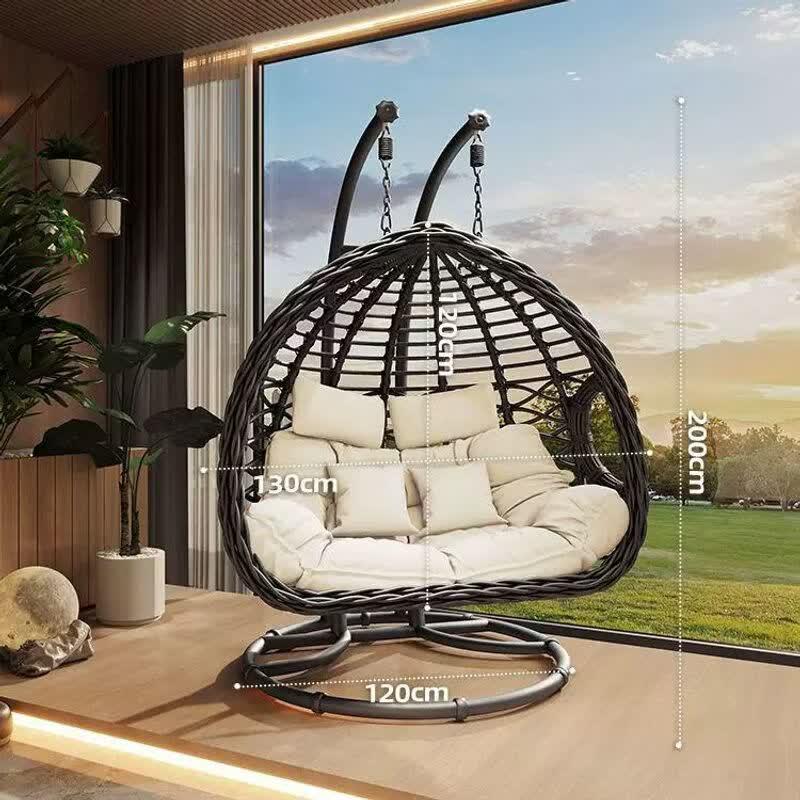 Double Hanging Basket Swing Chair