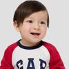 Gap Детский боди с длинным рукавом и логотипом, 100% хлопок, весна 2026
