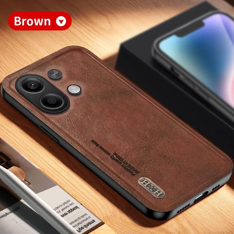 Magnetic for Xiaomi Redmi Note 14 13 4G 5G Pro Plus Global Version Case Leather Matte Soft Full Camera Protect Cover Shell Funda