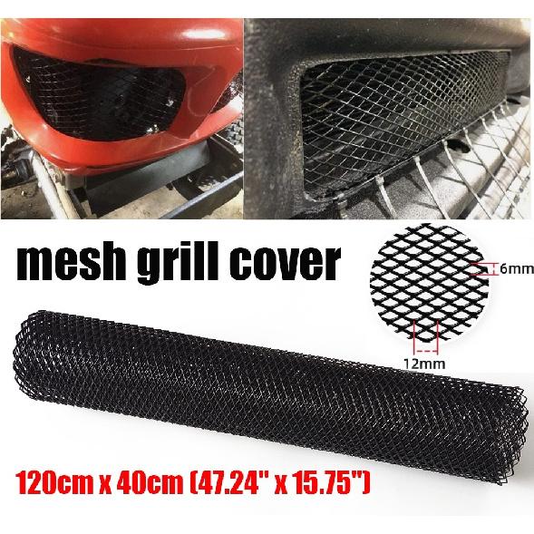 47"X15'' Mesh Grill Cover Car Front Bumper Fender Hood Vent Universal Grille Net