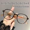 Men Women New Ultra-Light Round Frame Presbyopia Glasses Hd Blue Light Blocking Glasses Fashion Reading Glasses To +4.0