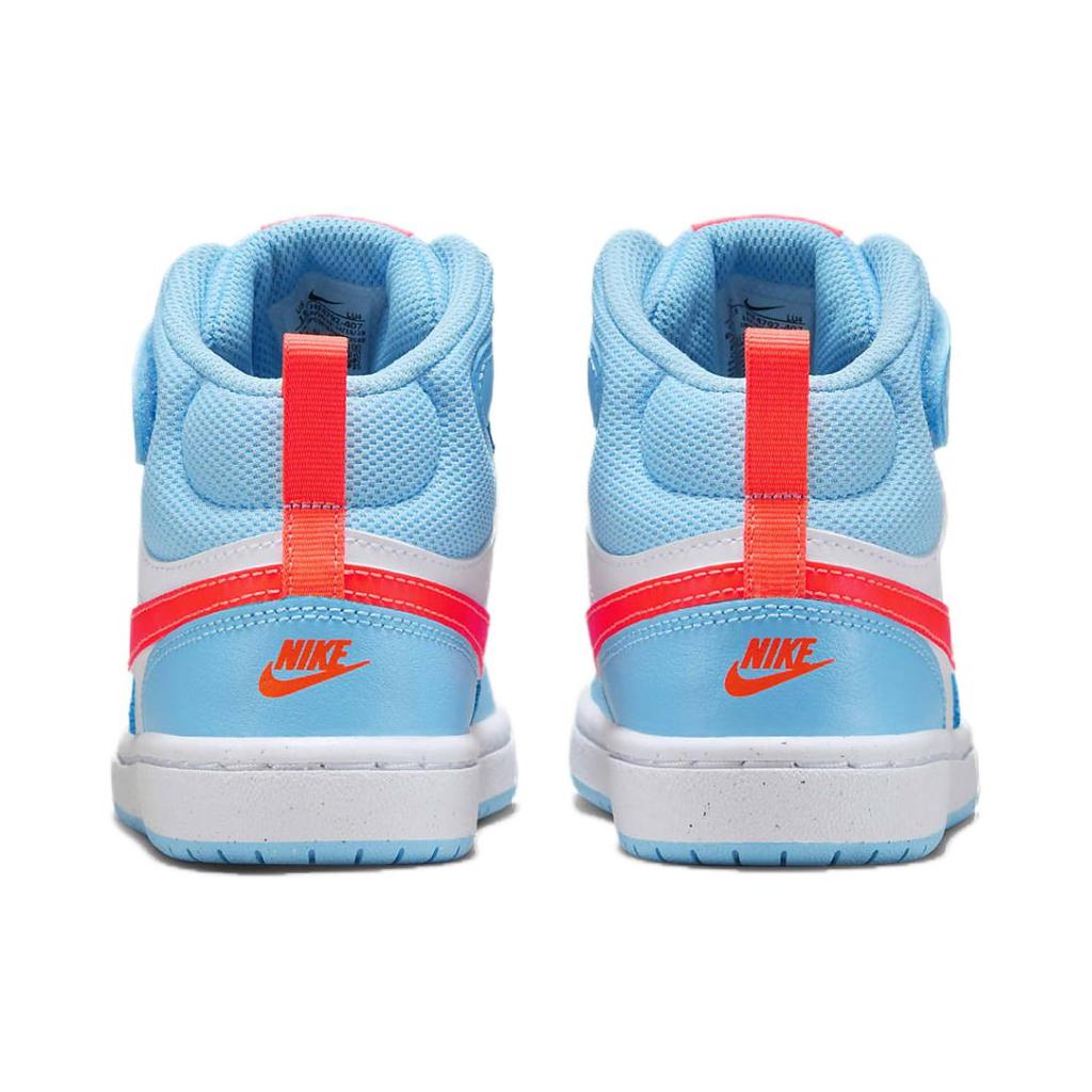 Nike Court Borough Mid 2 Aquarius Blue White Total Orange (PS)