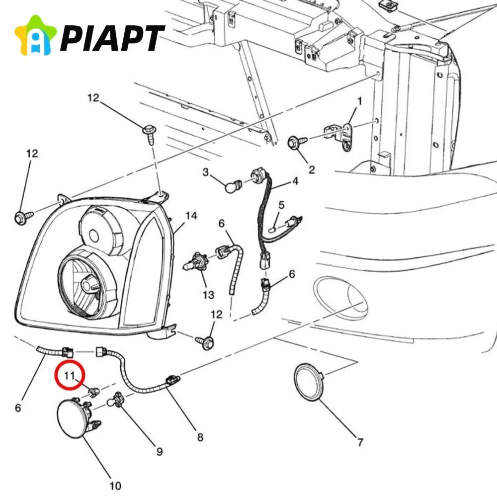 20 шт. OEM № 11570830 Зажимы-кольца для крепления фар для Cadillac
