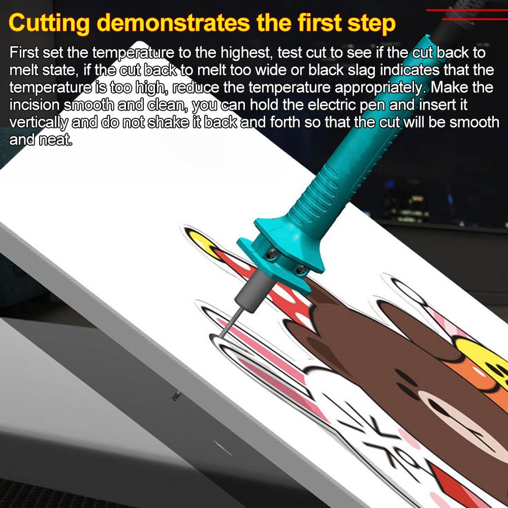 15 Вт 5-25 см пенопластовый резак ручка нож с горячей проволокой портативный пенополистирол горячий нож электрический режущий инструмент набор с блоком питания