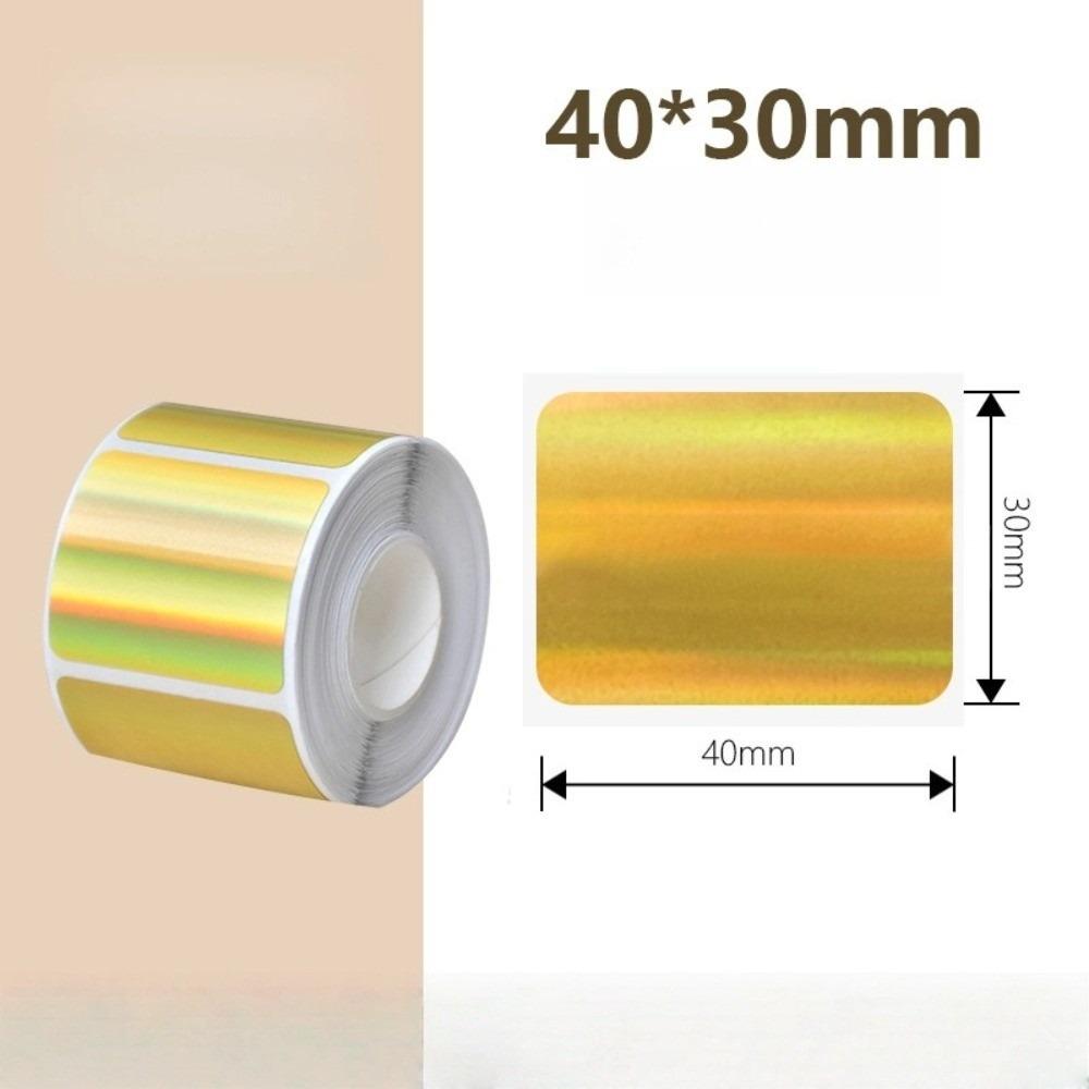 230pcs Portable Thermal Laser Label Paper 40x30 mm Waterproof Rectangular Label Self Adhesive Tear-resistant Printer Paper
