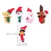 5PCS Christmas Finger Puppets Toys for Kids Elk Santa Claus Snowman Penguin Character Party Favors Finger Hands Party Toys