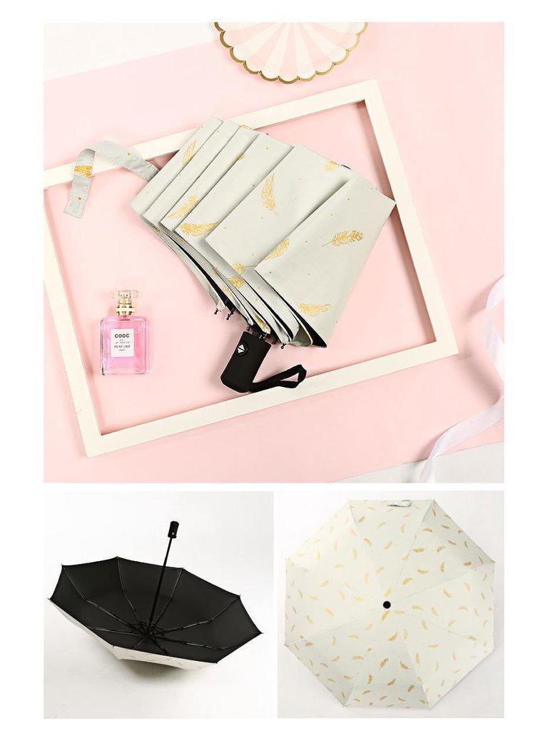 **Компактный складной зонт от солнца и дождя с УФ-защитой**