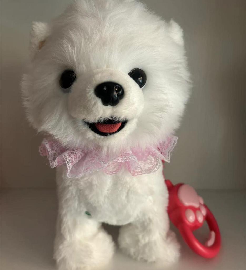 Интерактивная электрическая плюшевая игрушка Кот: Ходит, поет, кивает, мяукает и высовывает язык