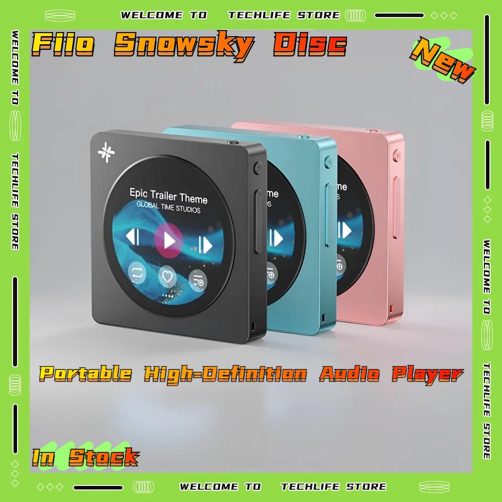 FiiO Snowsky DISC Portable Hi-Res Music Player Bluetooth 5.4 Wi-Fi LDAC 3.5mm+4.4mm Dual DAC 2TB Expandable 12H Battery Mini MP3