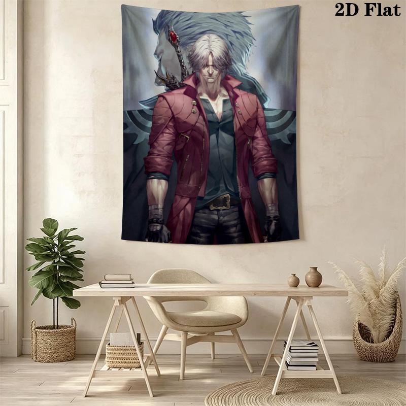Devil May Cry Pattern Home Decor Tapestry, Wall Hanging, Decorative RV Wall Cloth.MGT0918117