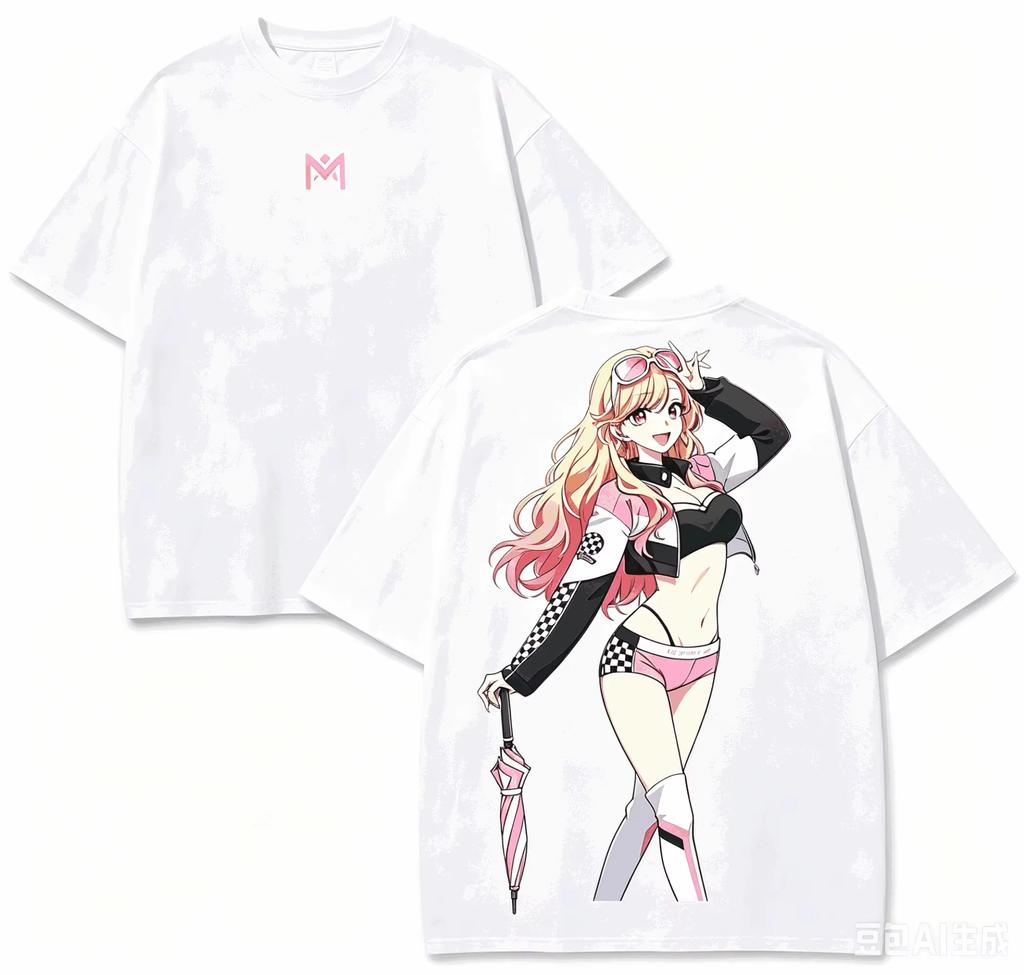 2026 White Loose Casual Street Style Fan With Marin Kitagawa Cosplay Shizuku Print My DressUp Darling Unisex And Unisex Tshirt