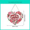 Valentines Paper Day Door Hanging With Heart Flower Design For Party Decor