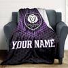 Name Custom Orlando City SC Print Flannel Blanket High Quality Warm Comfortable Cover for All Seasons Perfect for Gifts Home Decor